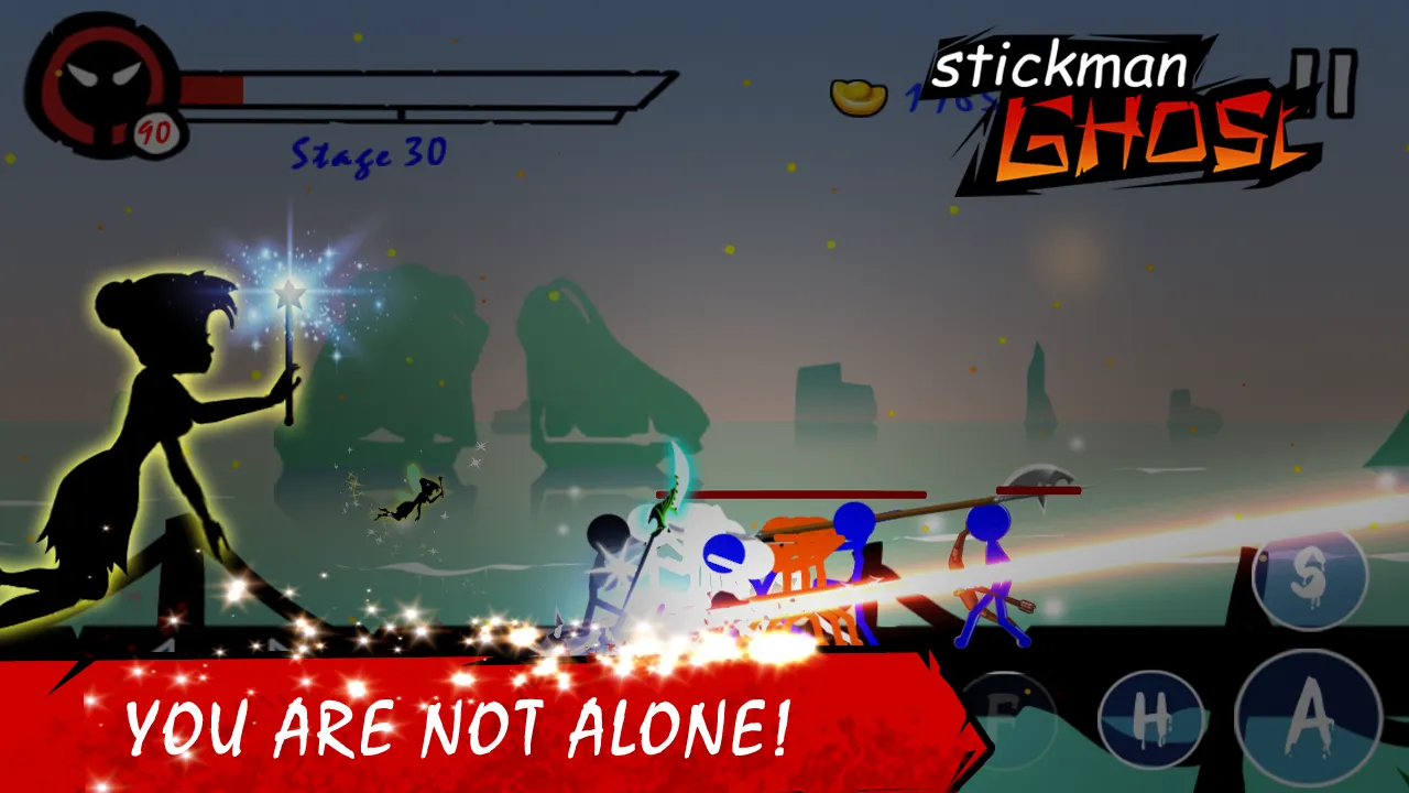 Stickman Ghost Premium: Ninja Warrior [мод: много денег] Screenshot 3
