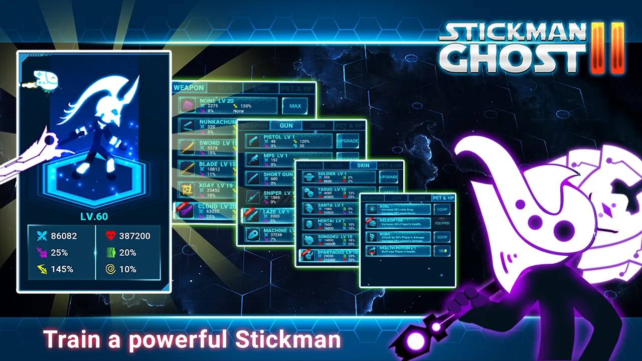 Stickman Ghost 2: Gun Sword [мод: много денег] Screenshot 3
