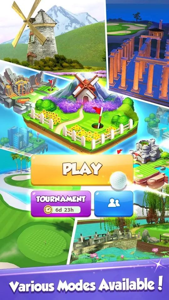 Golf Rival [мод: авто победа] Screenshot 4