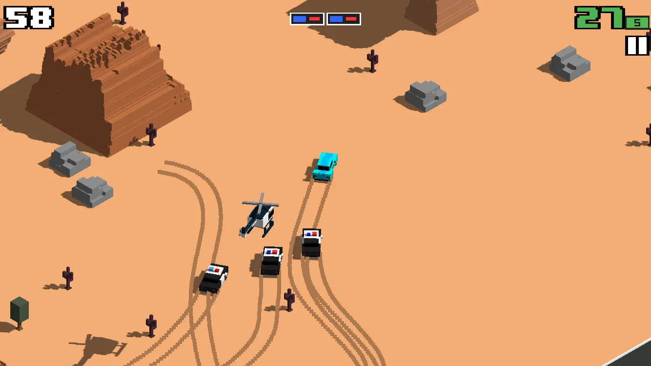 Smashy Road: Wanted [мод: много денег] Screenshot 4