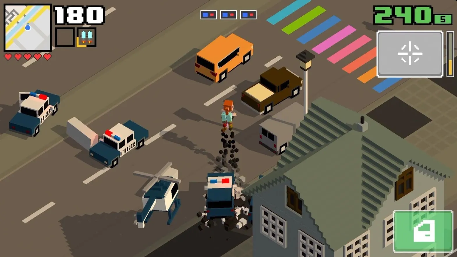 Smashy Road: Wanted 2 [мод: много денег] Screenshot 1