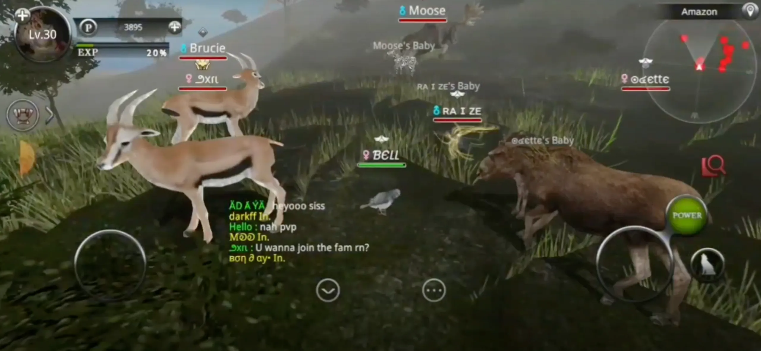 Wild Animals Online v9.3.2 APK Мод (Много денег) Screenshot 3