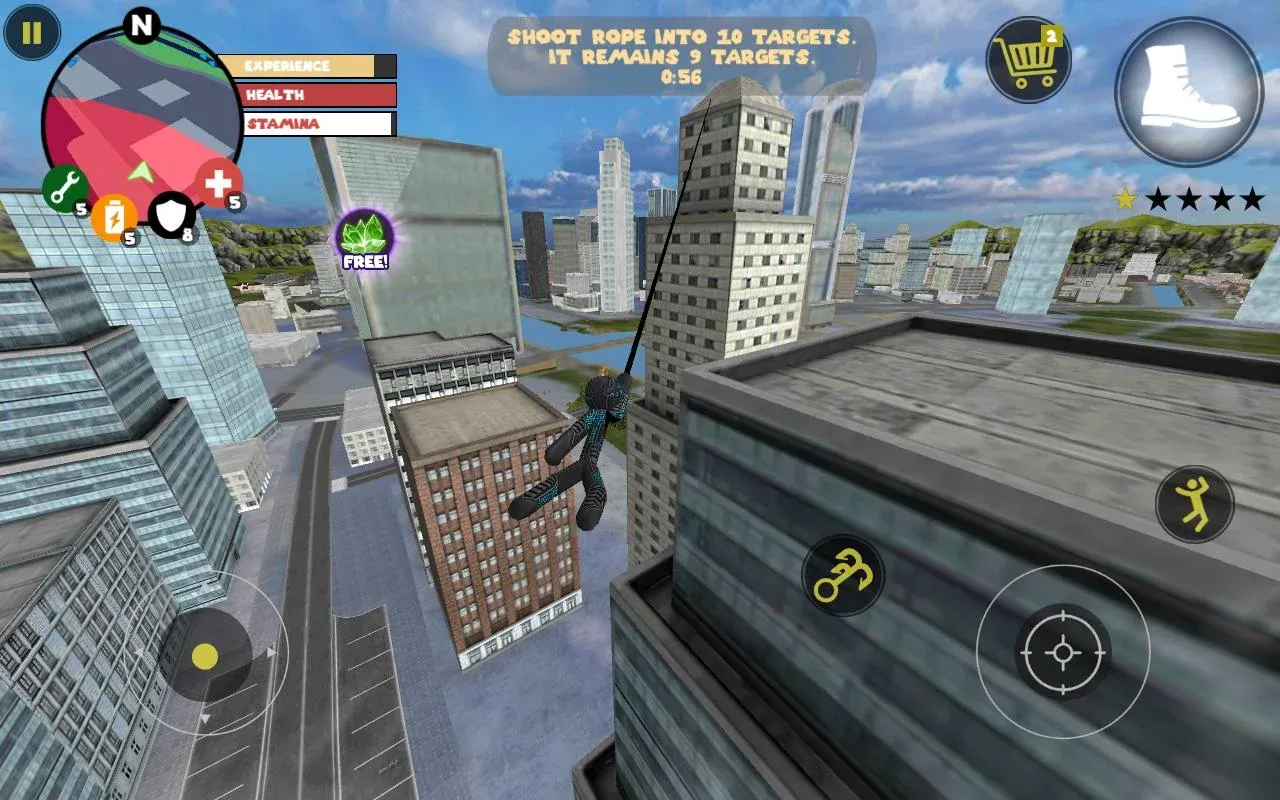 Stick Rope Hero v4.4.2 APK Мод (Много денег) Screenshot 1