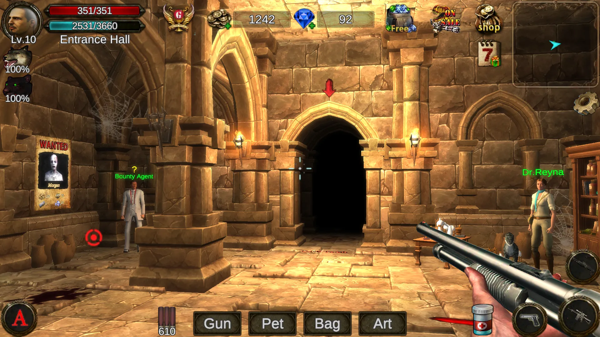 Dungeon Shooter : Dark Temple v1.5.87 APK Мод (Бесплатные покупки) Screenshot 1