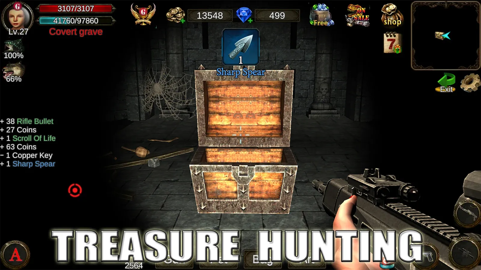 Dungeon Shooter : Dark Temple v1.5.87 APK Мод (Бесплатные покупки) Screenshot 4