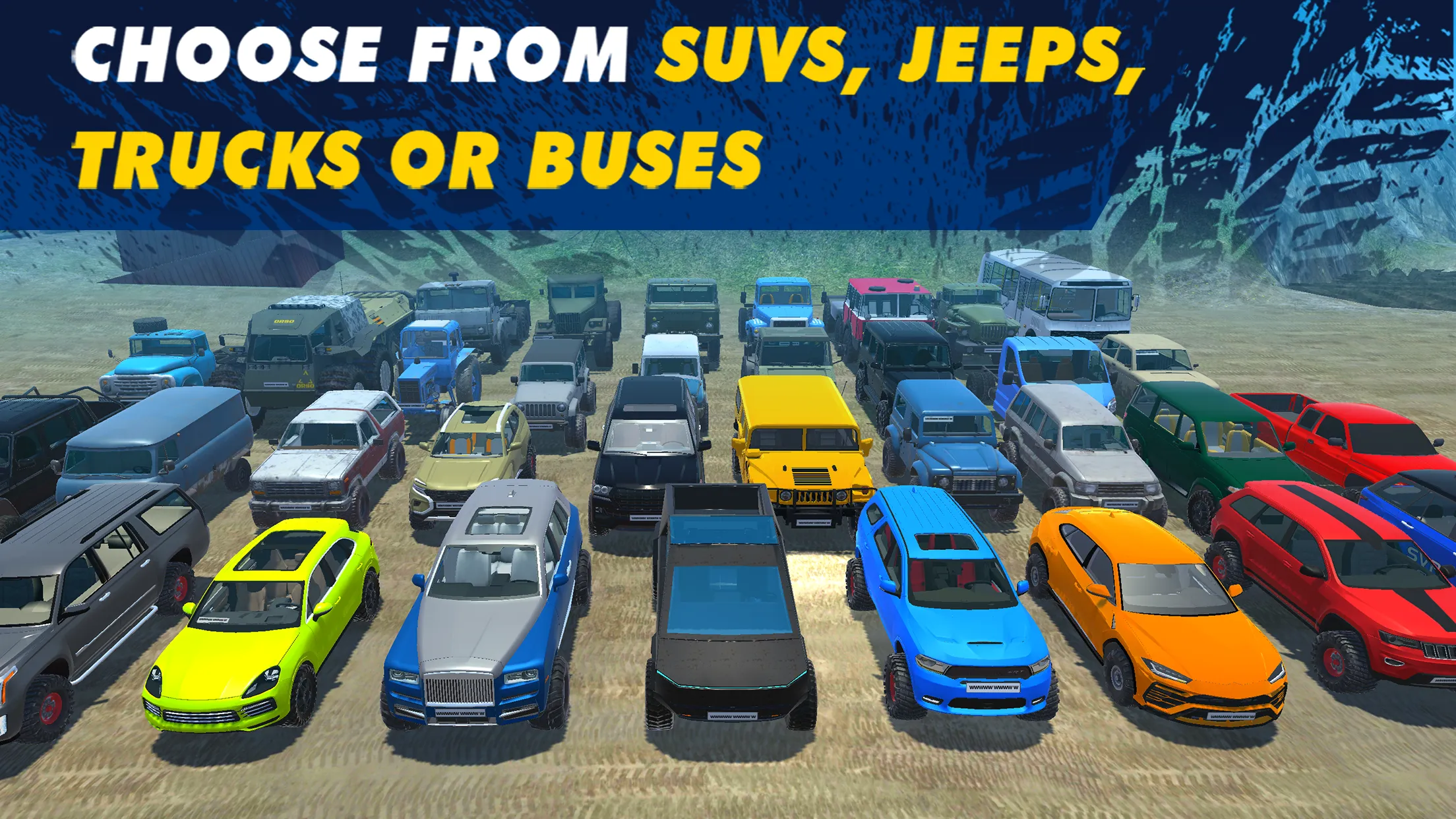Offroad Simulator Online 4x4 v5.59 APK Мод (Всё открыто) Screenshot 1
