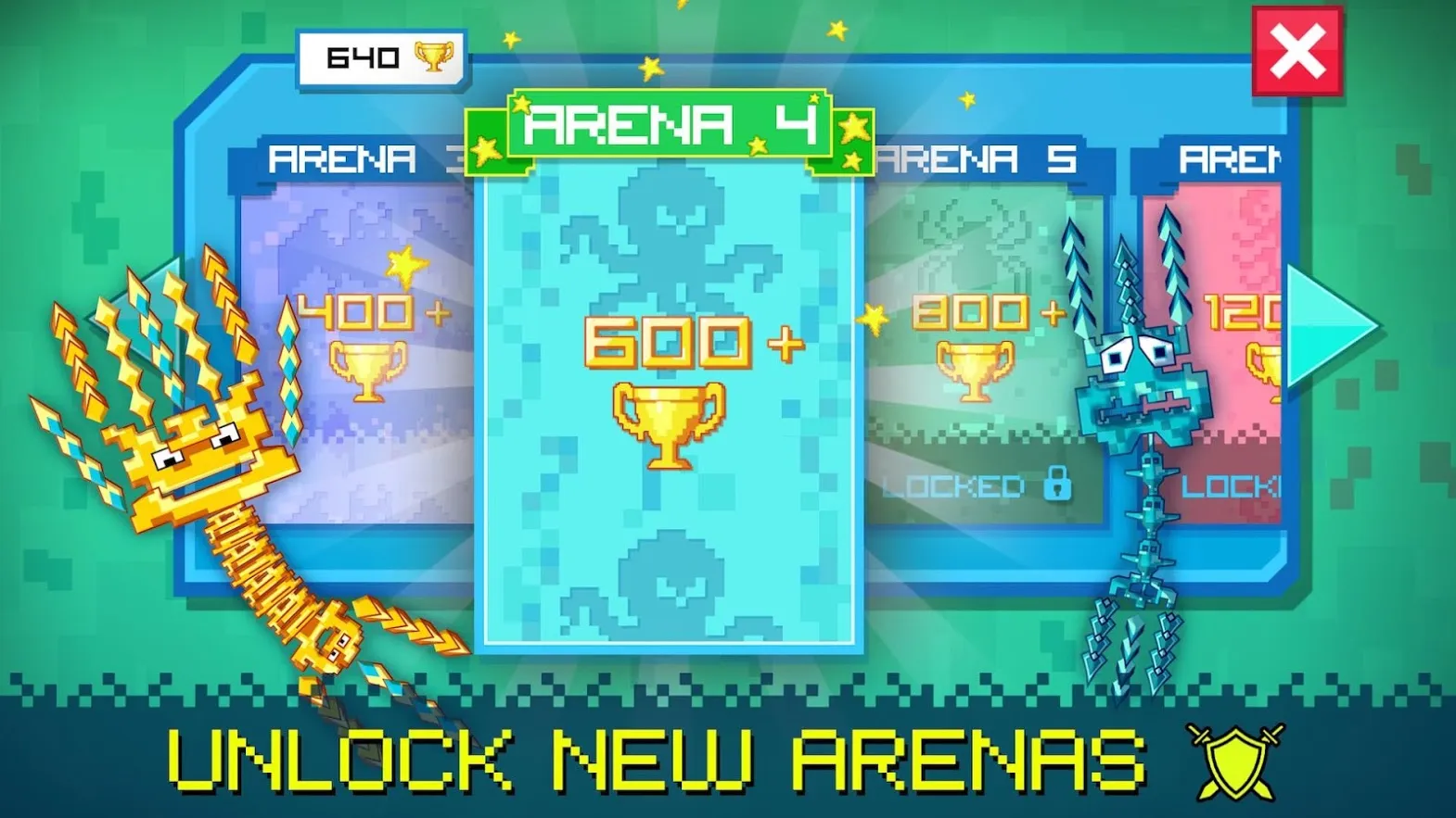 Pixel Sword Fish io [мод: много денег] Screenshot 5