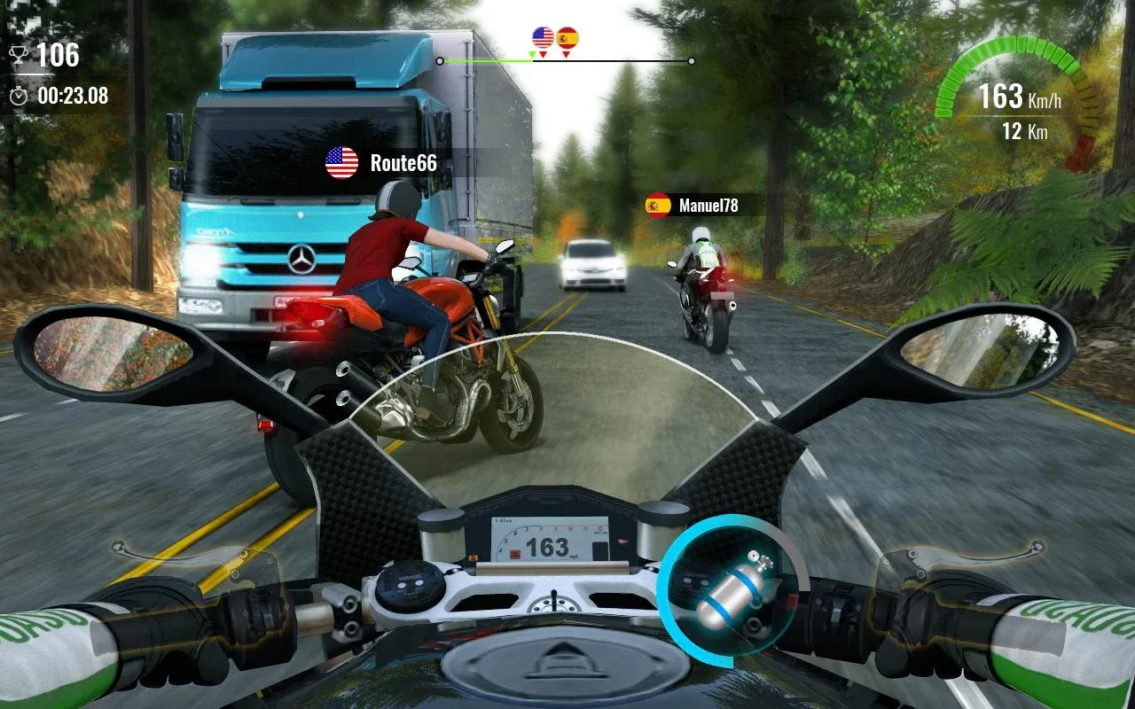 Moto Traffic Race 2 v1.28.05 APK Мод (Много денег) Screenshot 1