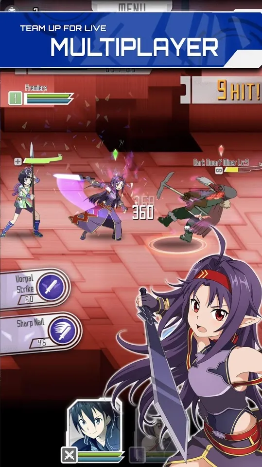 SAO Memory Defrag [мод: режим бога] Screenshot 4