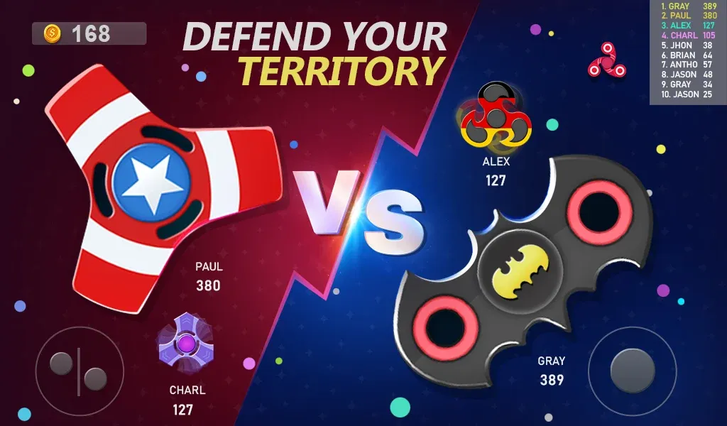 Fidget Spinner .io v209 APK Мод (Много денег) Screenshot 1