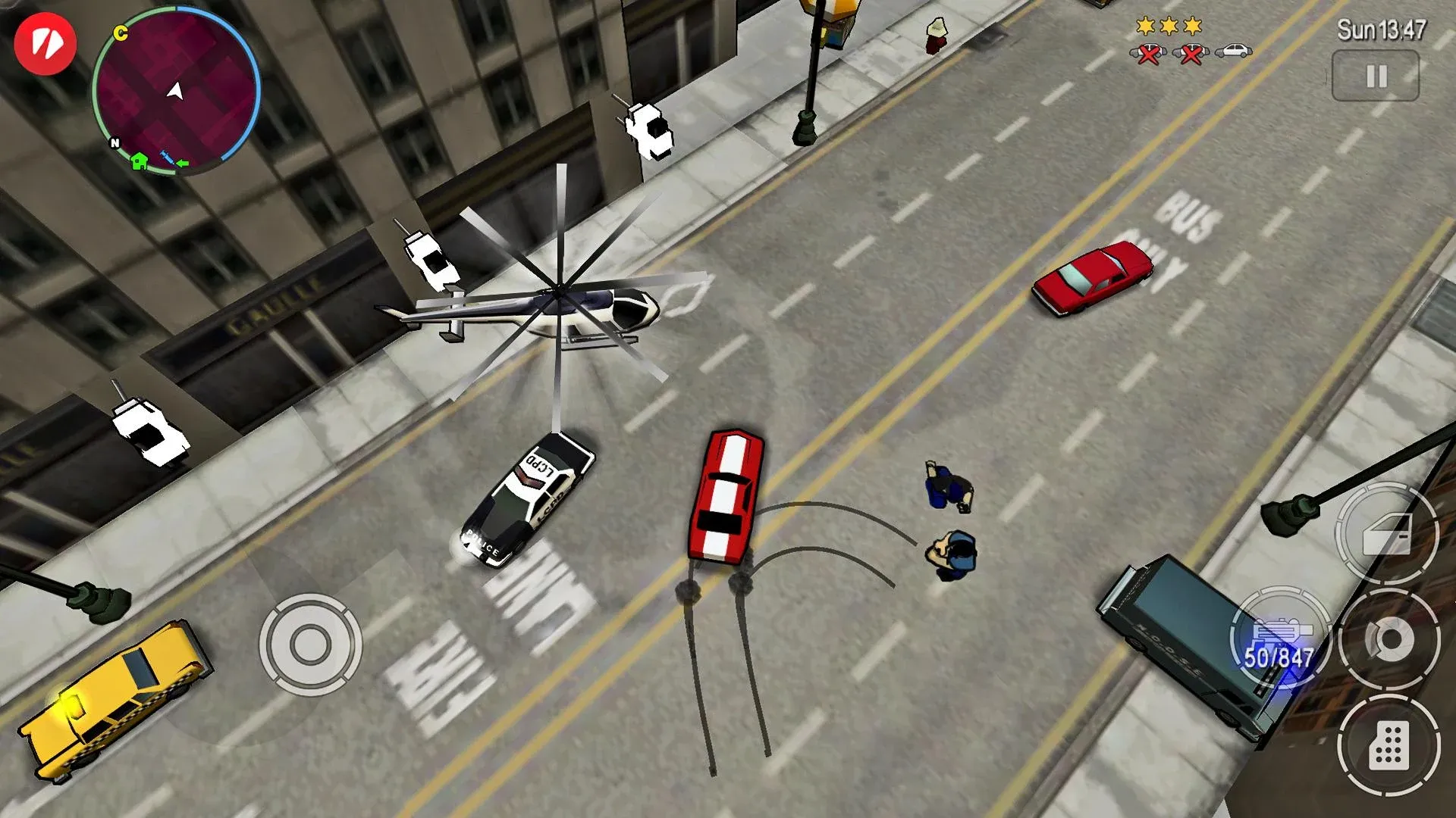 GTA: Chinatown Wars v4.4.243 APK Мод (Меню, Много денег, Высокий Урон, Здоровье) Screenshot 1