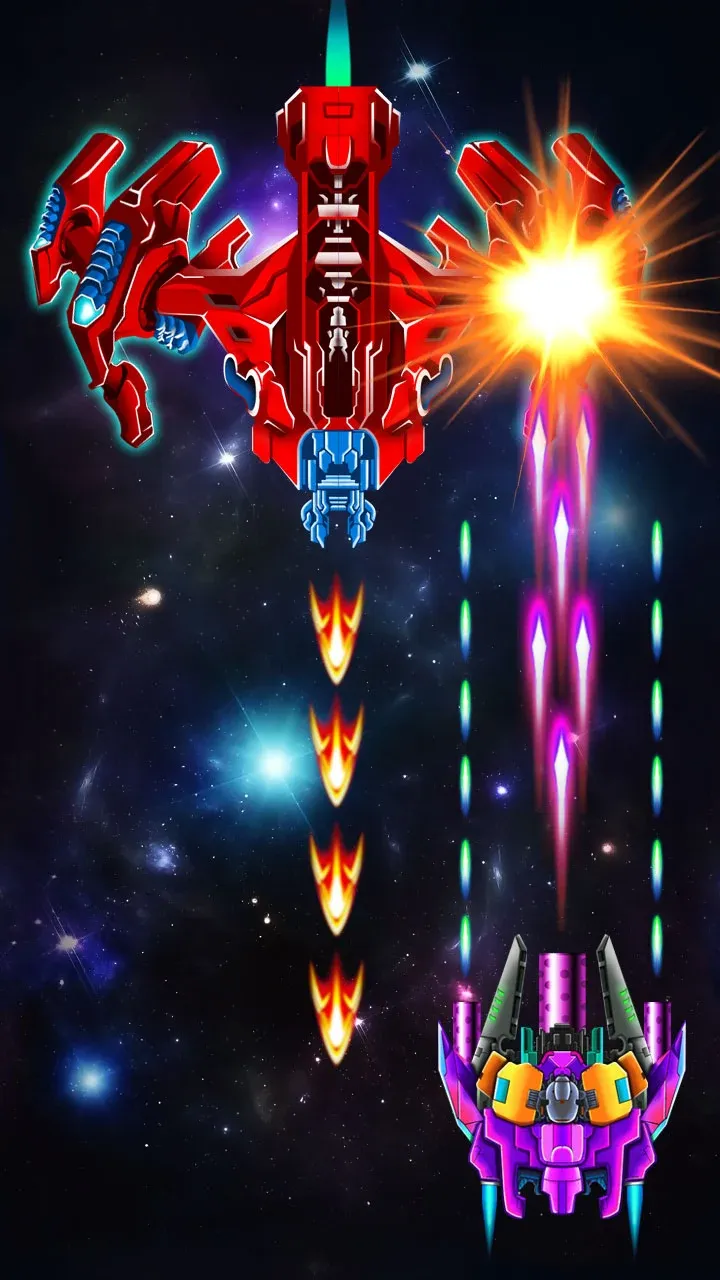 Galaxy Attack: Alien Shooter v72.4 APK Мод (Мега Меню, Много денег, Режим бога) Screenshot 5 Galaxy Attack: Alien Shooter v72.4 APK Мод (Мега Меню, Много денег, Режим бога) Screenshot 5