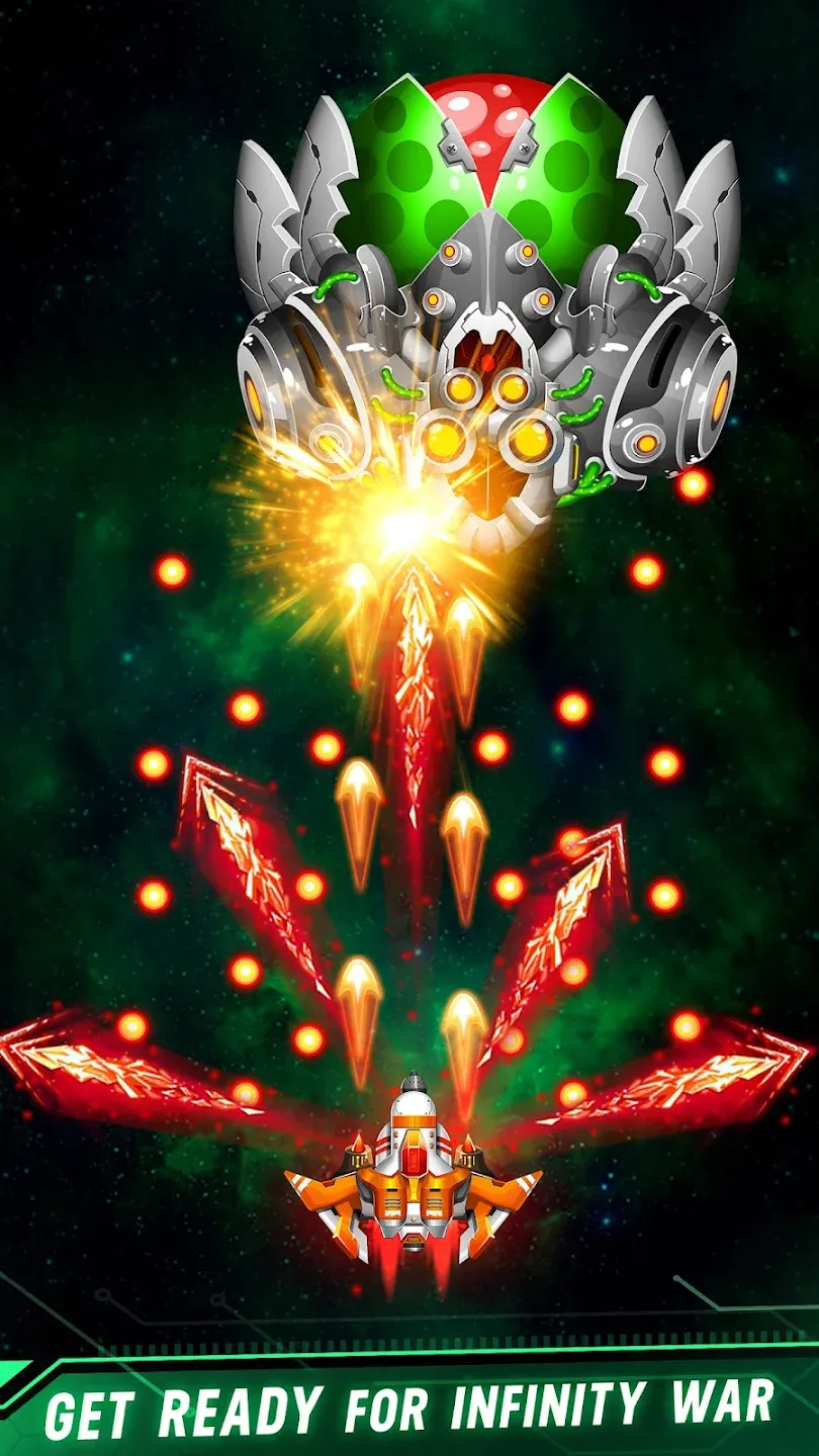 Space Shooter: Galaxy Attack v1.979 APK Мод (Мега Меню, Много денег, Режим бога) Screenshot 4