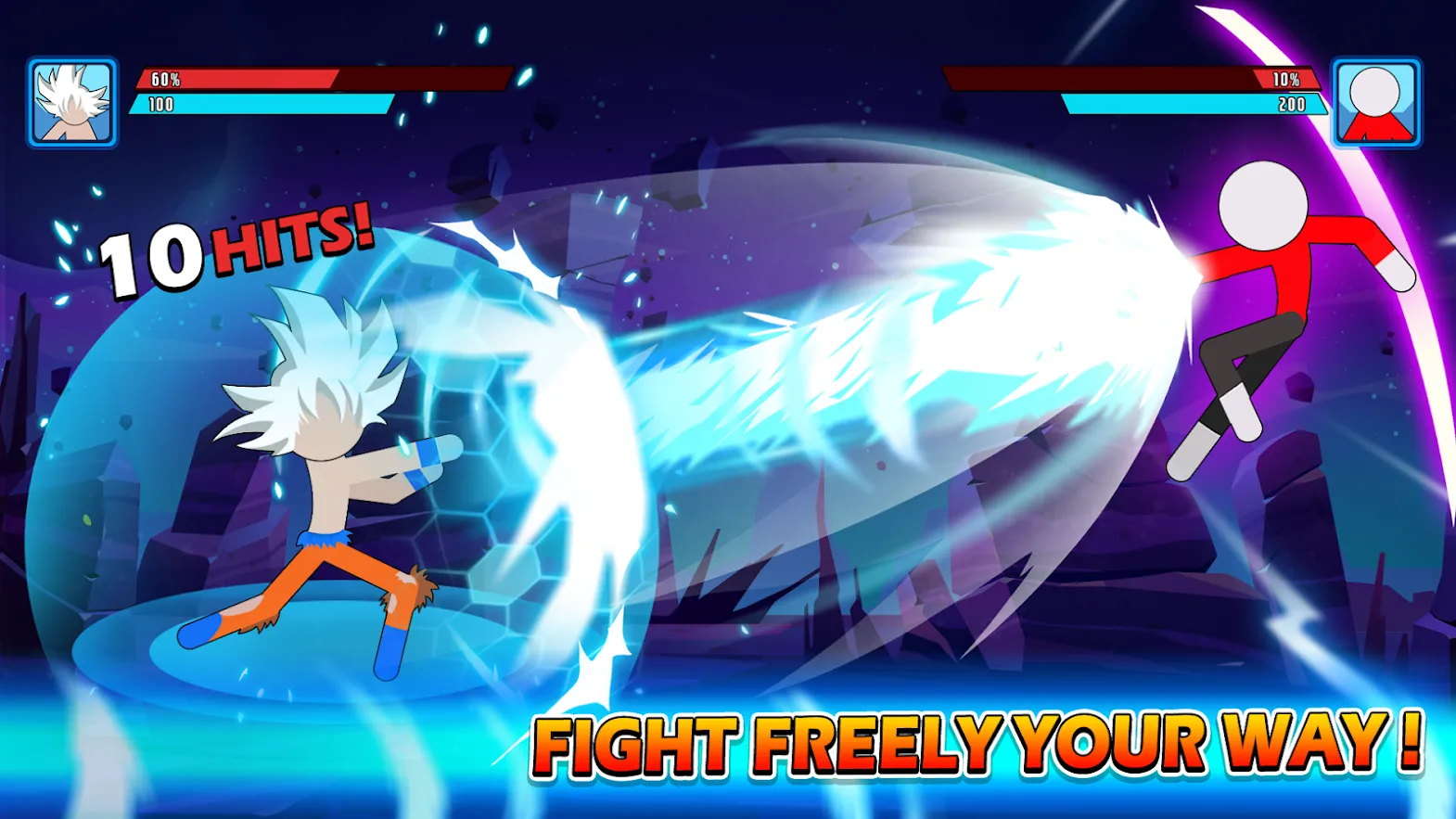 Stick Shadow: War Fight [мод: много денег] Screenshot 2