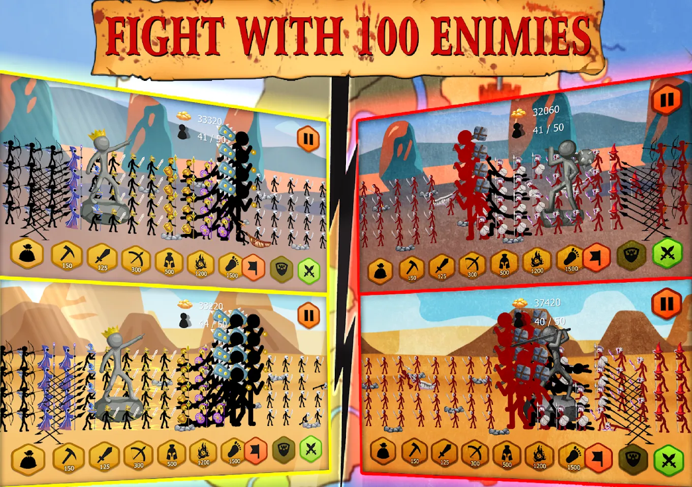 Stickman Battle War [мод: много денег] Screenshot 2