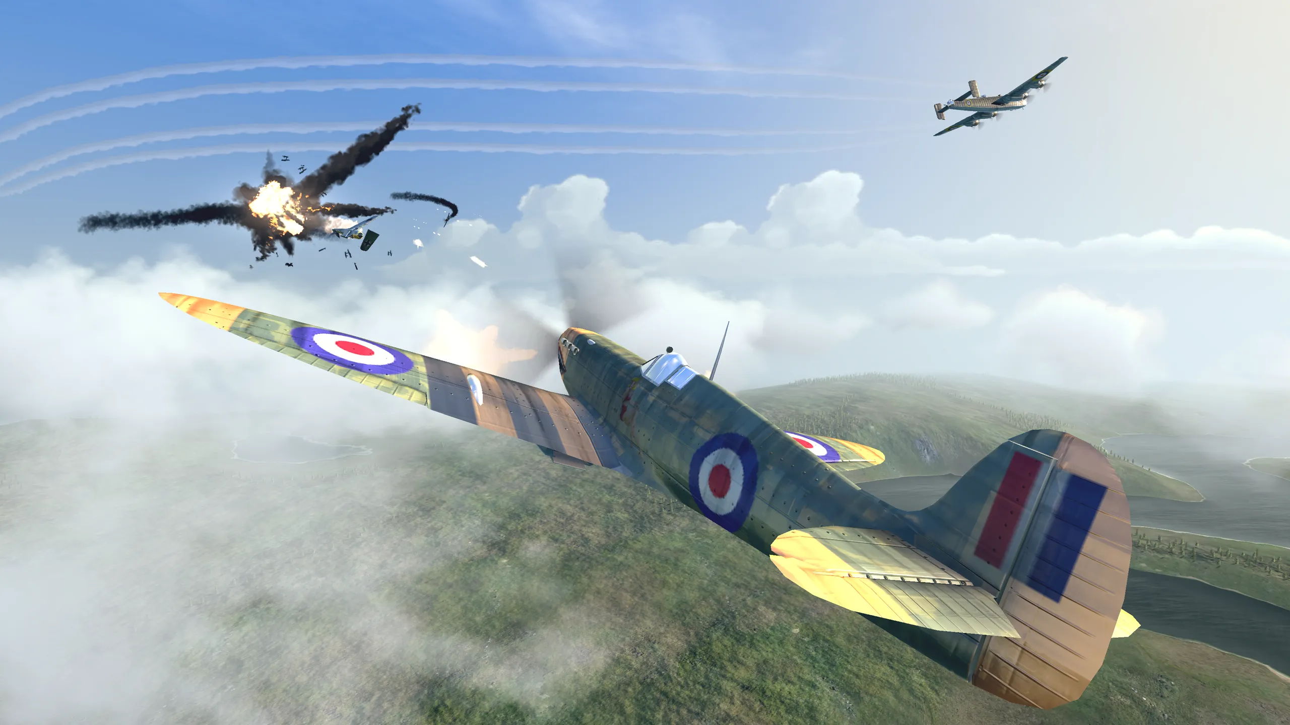 Warplanes: WW2 Dogfight v2.5.1 APK Мод (Много денег) Screenshot 1