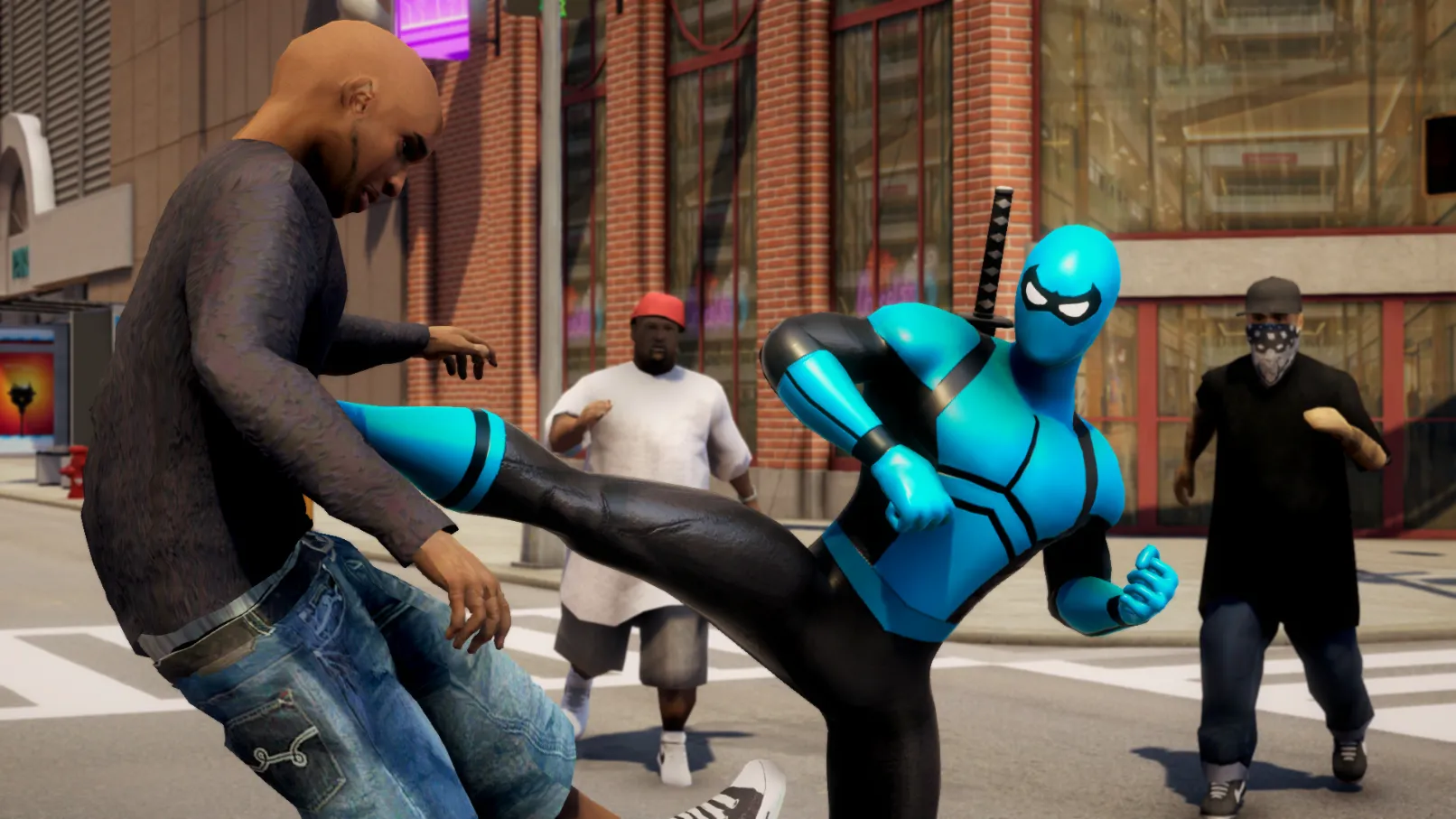Blue Ninja : Superhero Game [мод: много денег] Screenshot 1