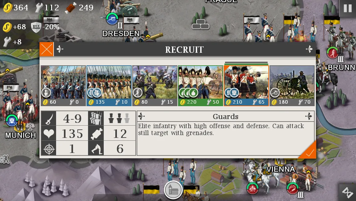 European War 4: Napoleon v1.4.48 APK Мод (Много медалей) Screenshot 2