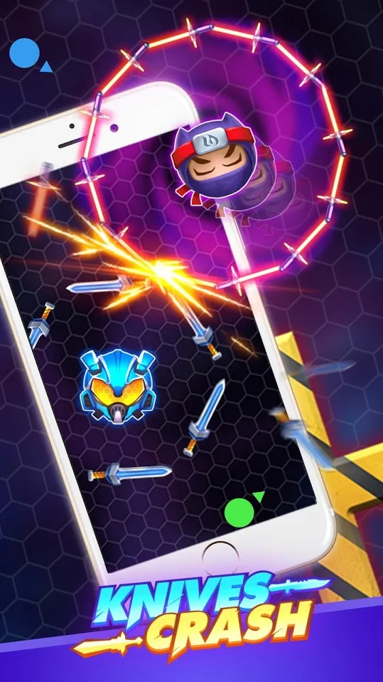 Knives Crash [мод: много денег] Screenshot 4