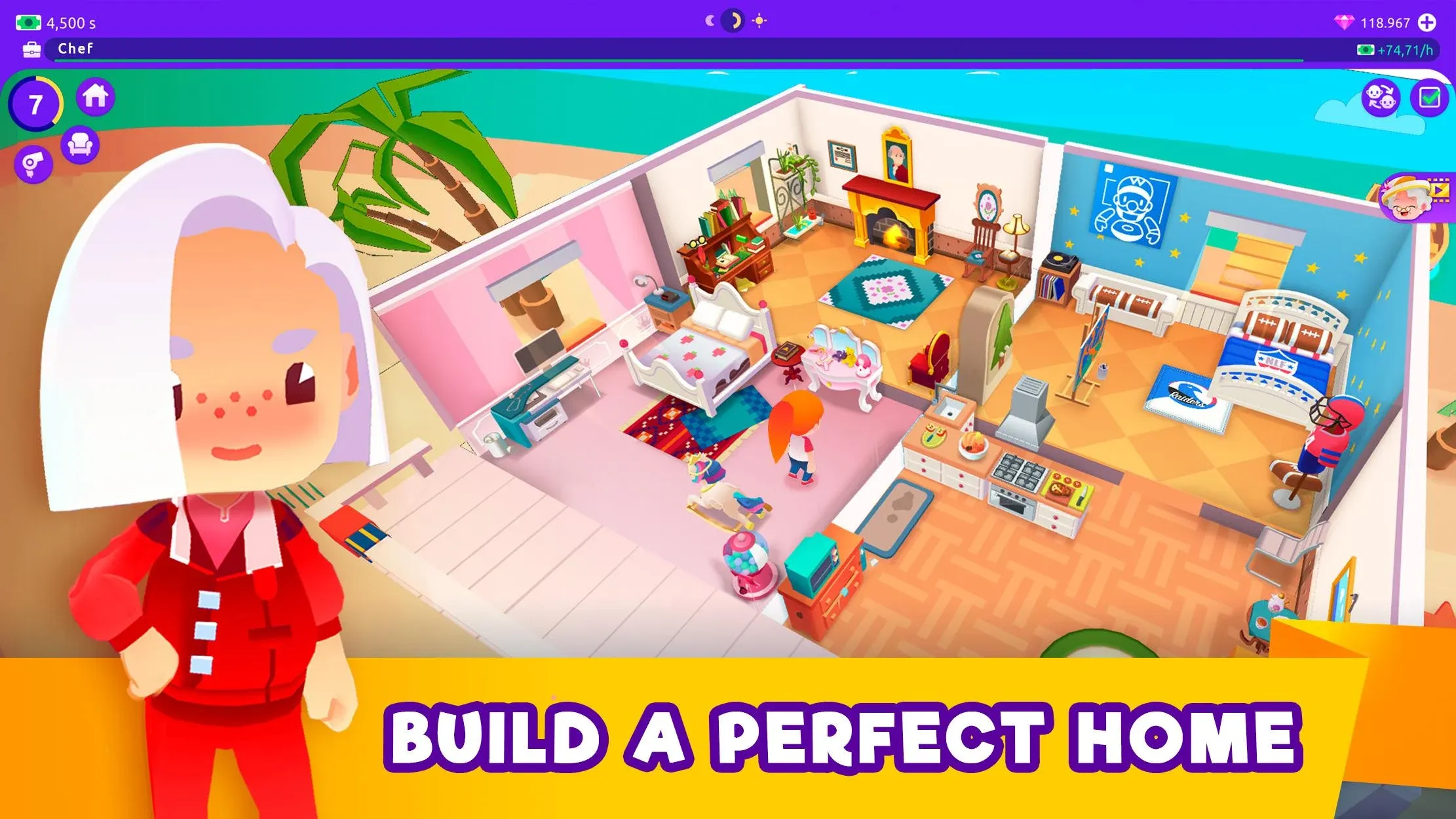 Idle Life Sim - Simulator Game v1.4.8 APK Мод (Много денег) Screenshot 1