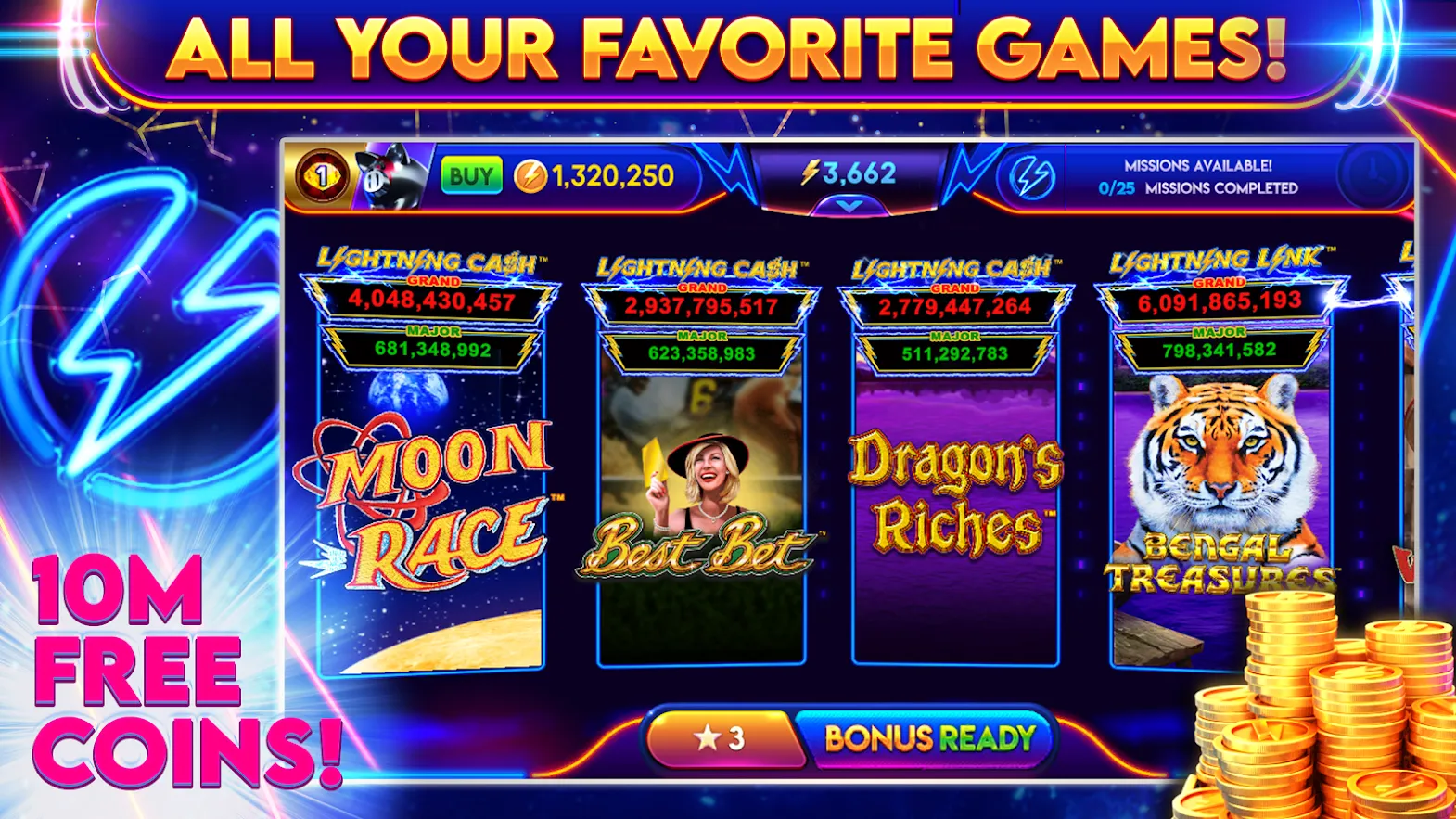 Lightning Link Casino: Free Vegas Slots! 10M Bonus Screenshot 1 Lightning Link Casino: Free Vegas Slots! 10M Bonus Screenshot 1