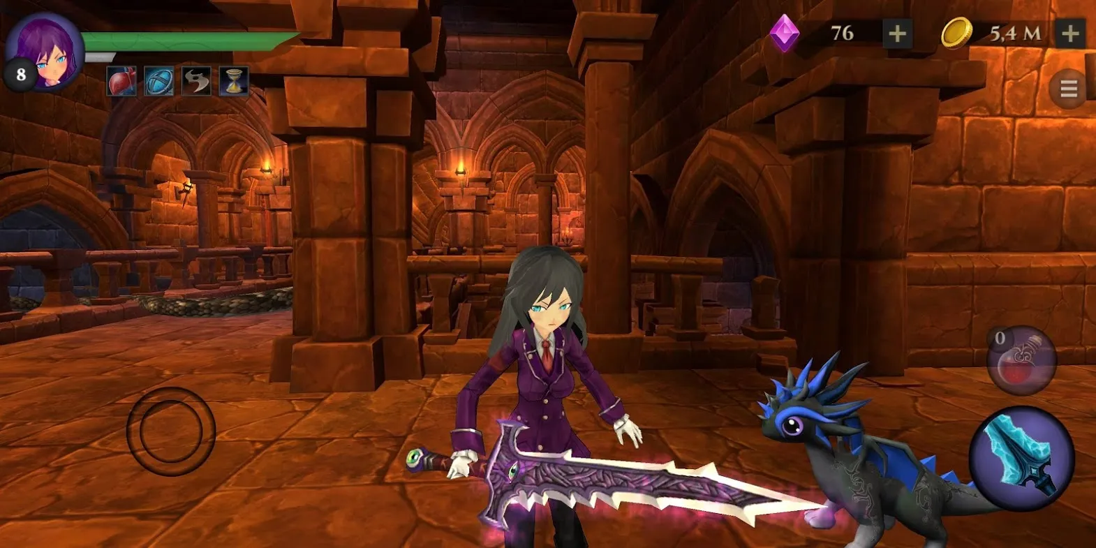 School Girl: Dungeon RPG [мод: много денег] Screenshot 1