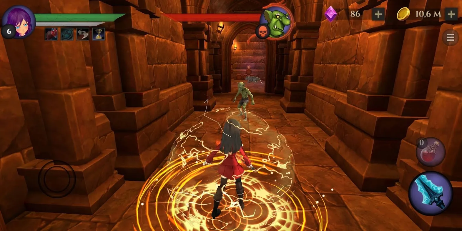 School Girl: Dungeon RPG [мод: много денег] Screenshot 3
