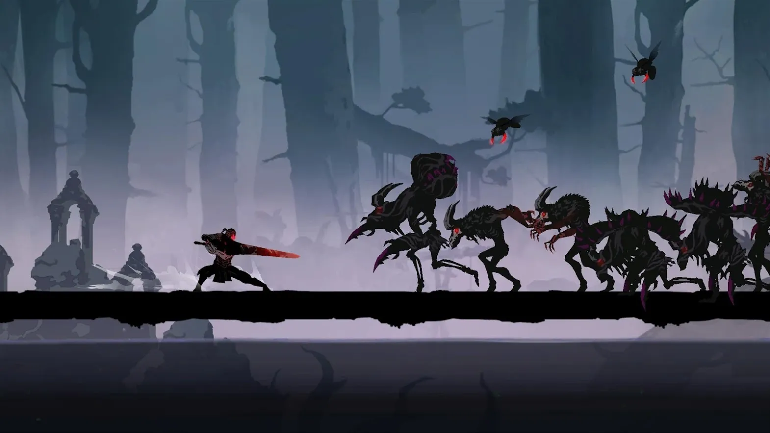 Shadow of Death 2 v2.2.1.0 APK Мод (Меню, Один удар, Режим бога, Много душ) Screenshot 1