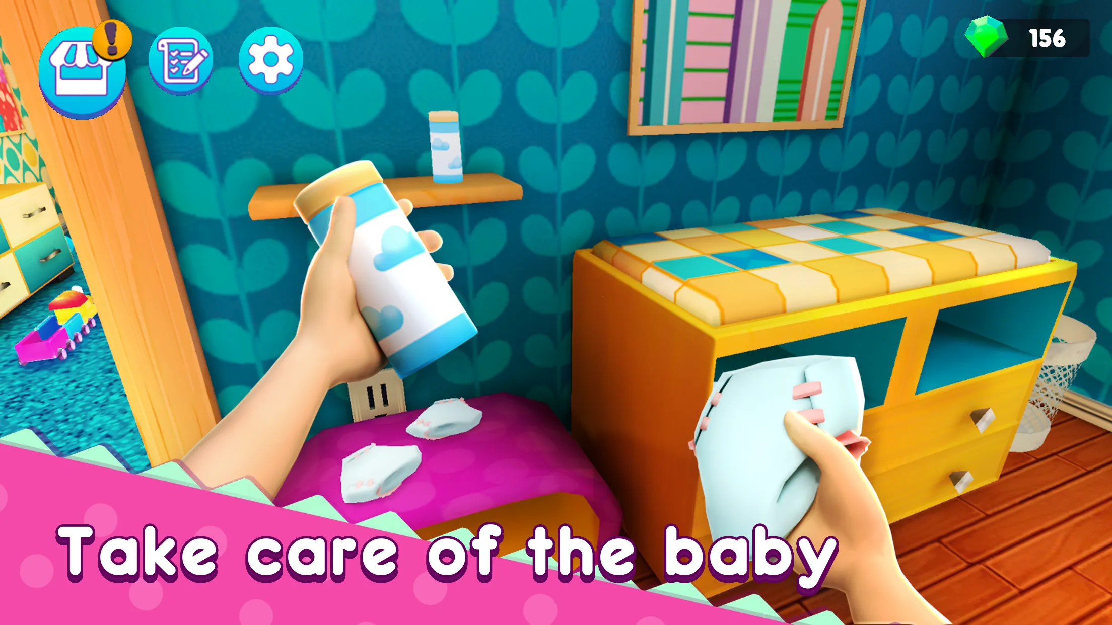 Мама Симулятор: Семейная жизнь v2.3.1.1024 APK Мод (Много денег) Screenshot 1