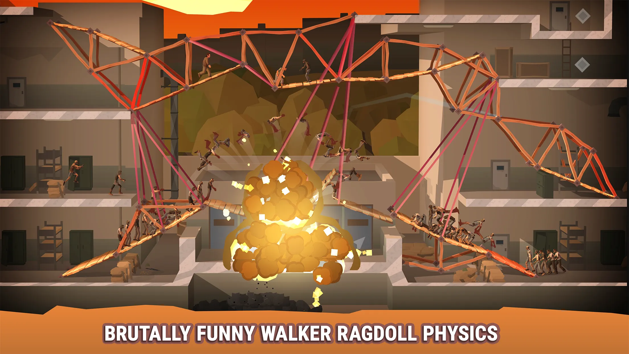 Bridge Constructor: The Walking Dead v1.4 APK Мод (Полная версия) Screenshot 2