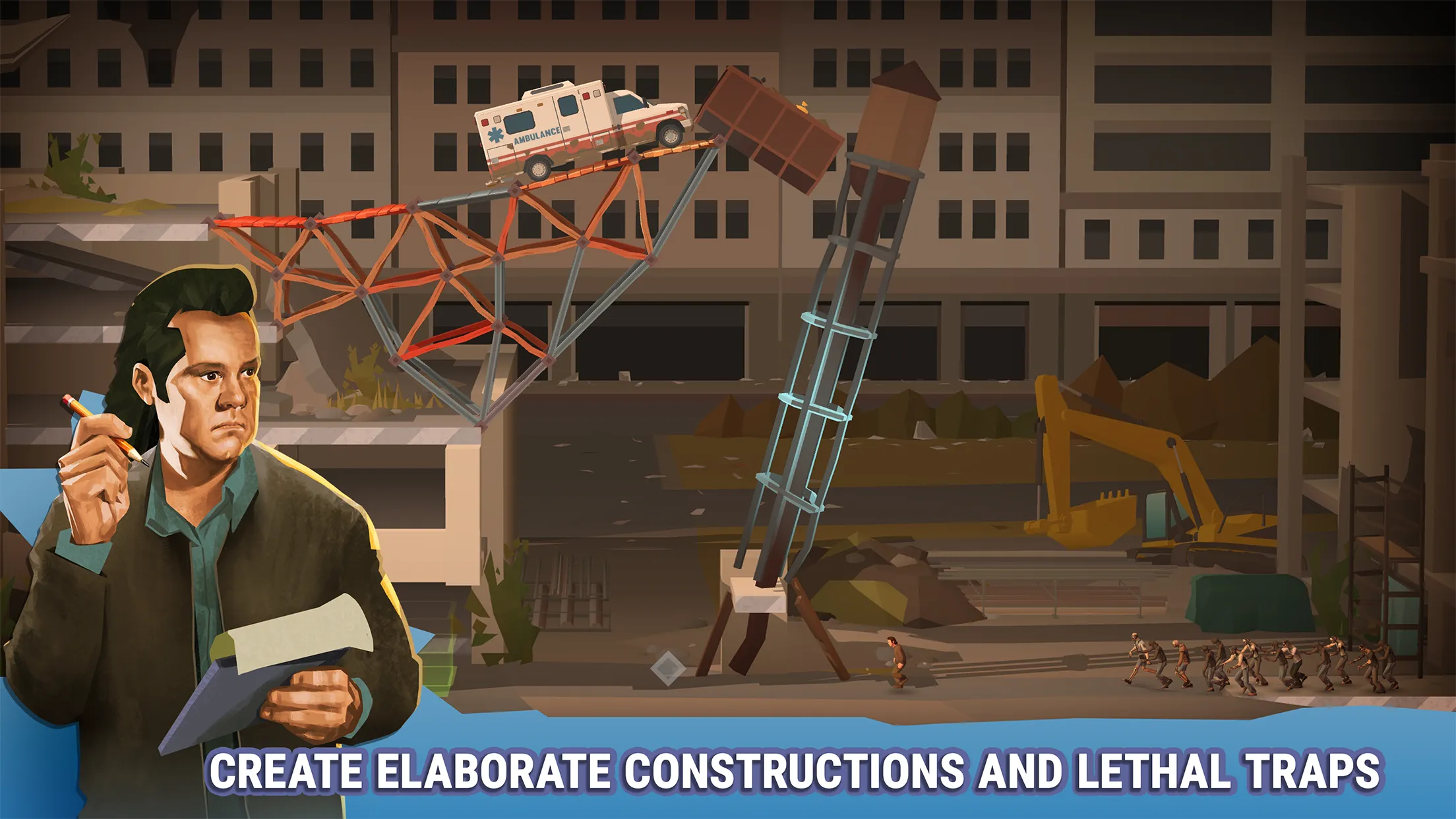 Bridge Constructor: The Walking Dead v1.4 APK Мод (Полная версия) Screenshot 3