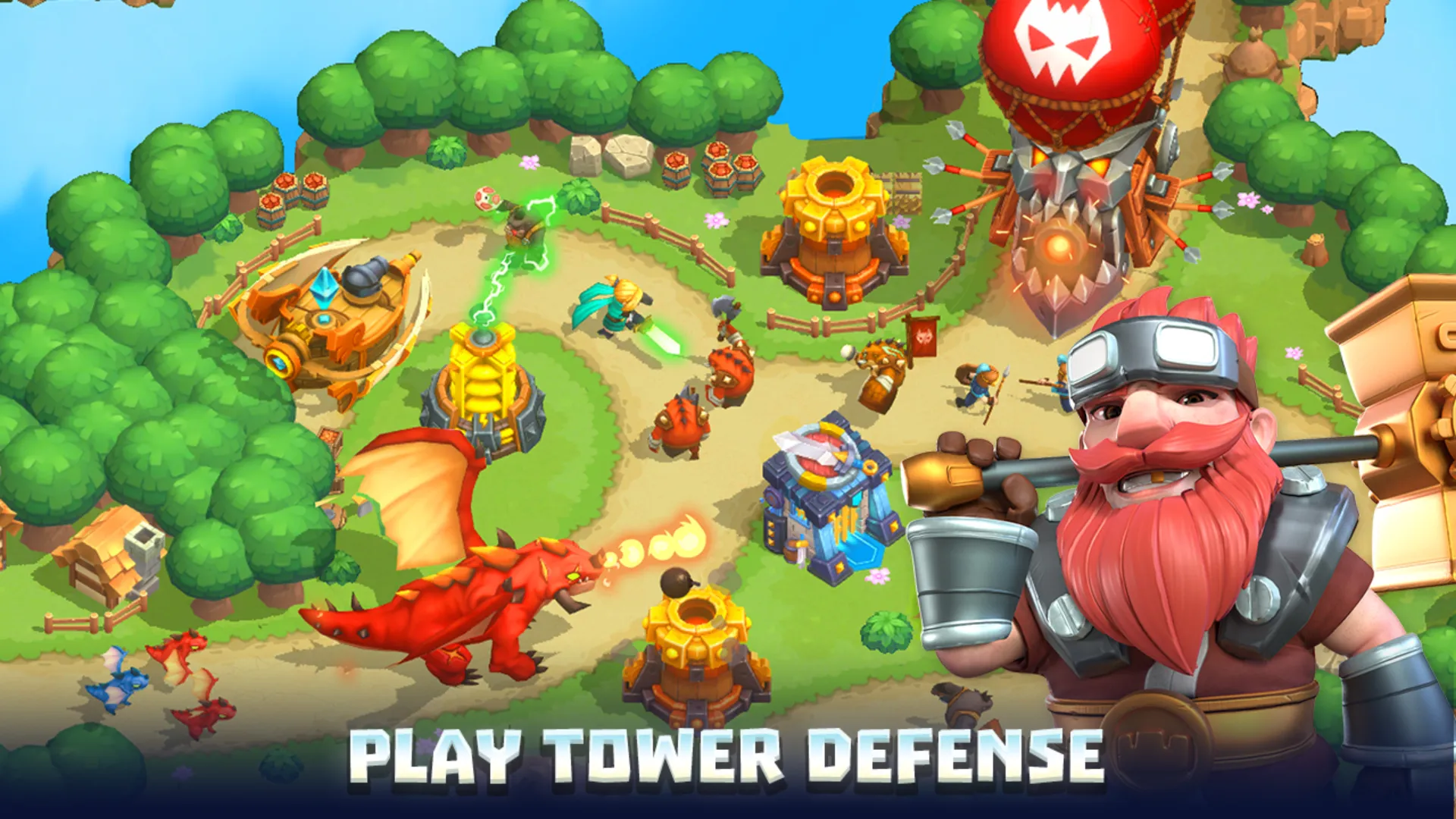 Wild Sky: Tower Defense TD v1.177.3 APK Мод (Бесплатные награды) Screenshot 2