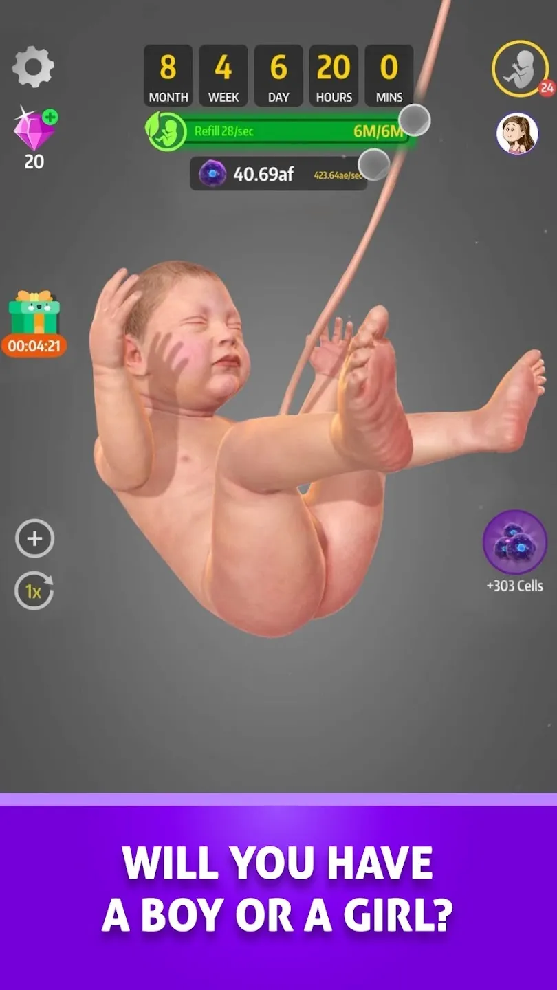Idle 9 Months v1.41.7 APK Мод (Много бриллиантов) Screenshot 5