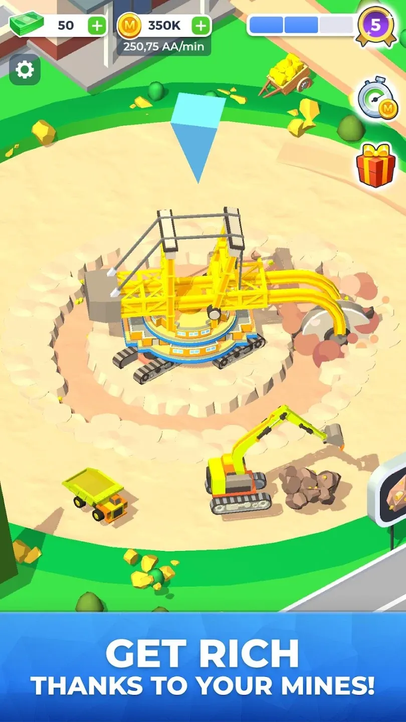 Mining Inc. v1.20.12 APK Мод (Много монет) Screenshot 1