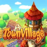 Взломанный Town Village Ферма Строить [мод: много денег] на Андроид