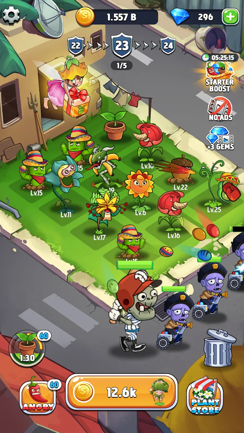 Merge Plants - игра зомби v1.13.47 APK Мод (Меню, Много алмазов) Screenshot 4 Merge Plants - игра зомби v1.13.47 APK Мод (Меню, Много алмазов) Screenshot 4