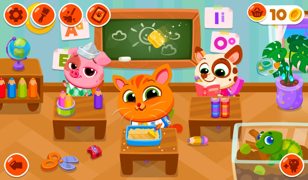 Bubbu School (котик бубу) [мод: много денег] Screenshot 2