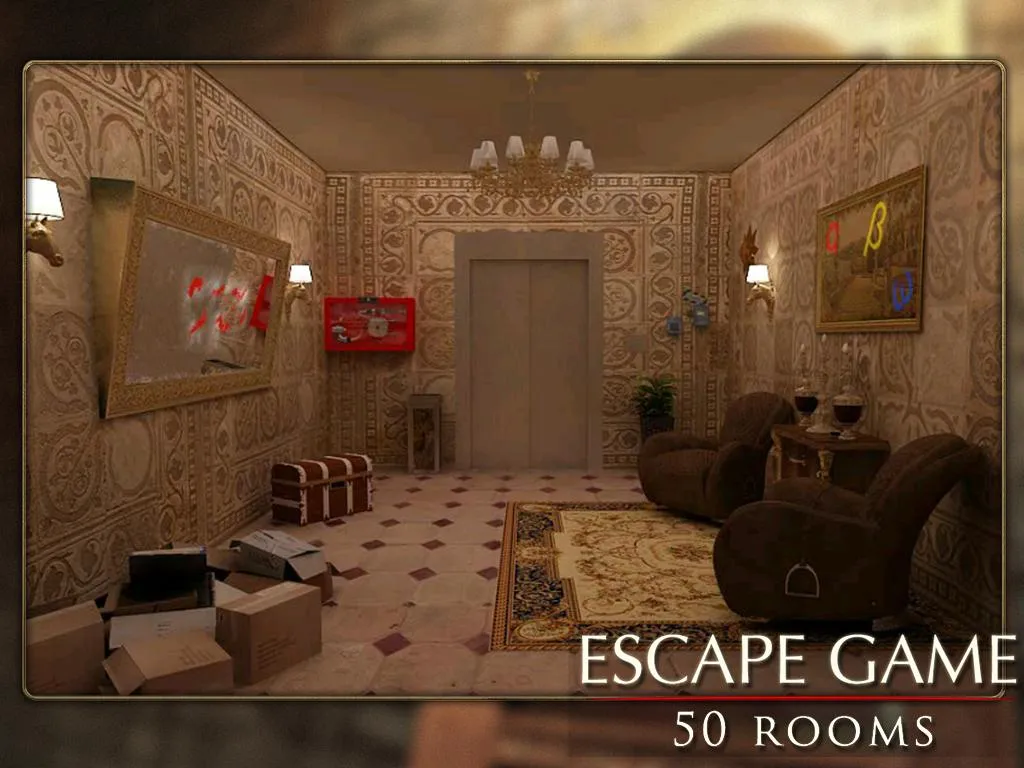 Побег игра: 50 комната 1 [мод: много подсказок] Screenshot 5