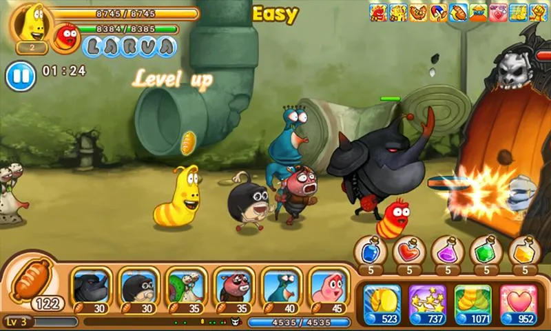 Larva Heroes: Lavengers [мод: много денег] Screenshot 5