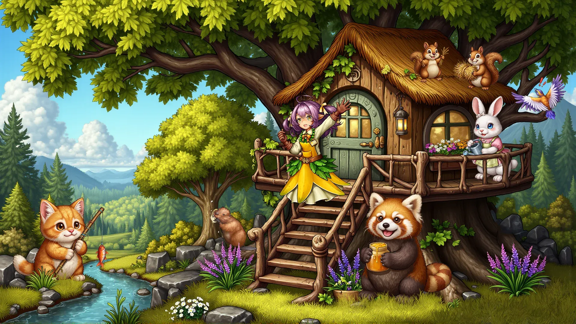 Драконы и эльфы (Игра слияния) v5.3.5 APK Мод (Меню, Много ресурсов) Screenshot 2