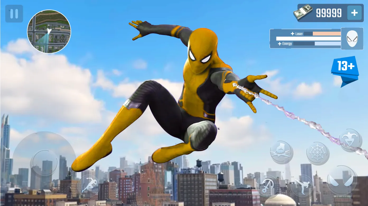 Spider Rope Hero – Gangster New York City [мод: бесплатные покупки] Screenshot 1