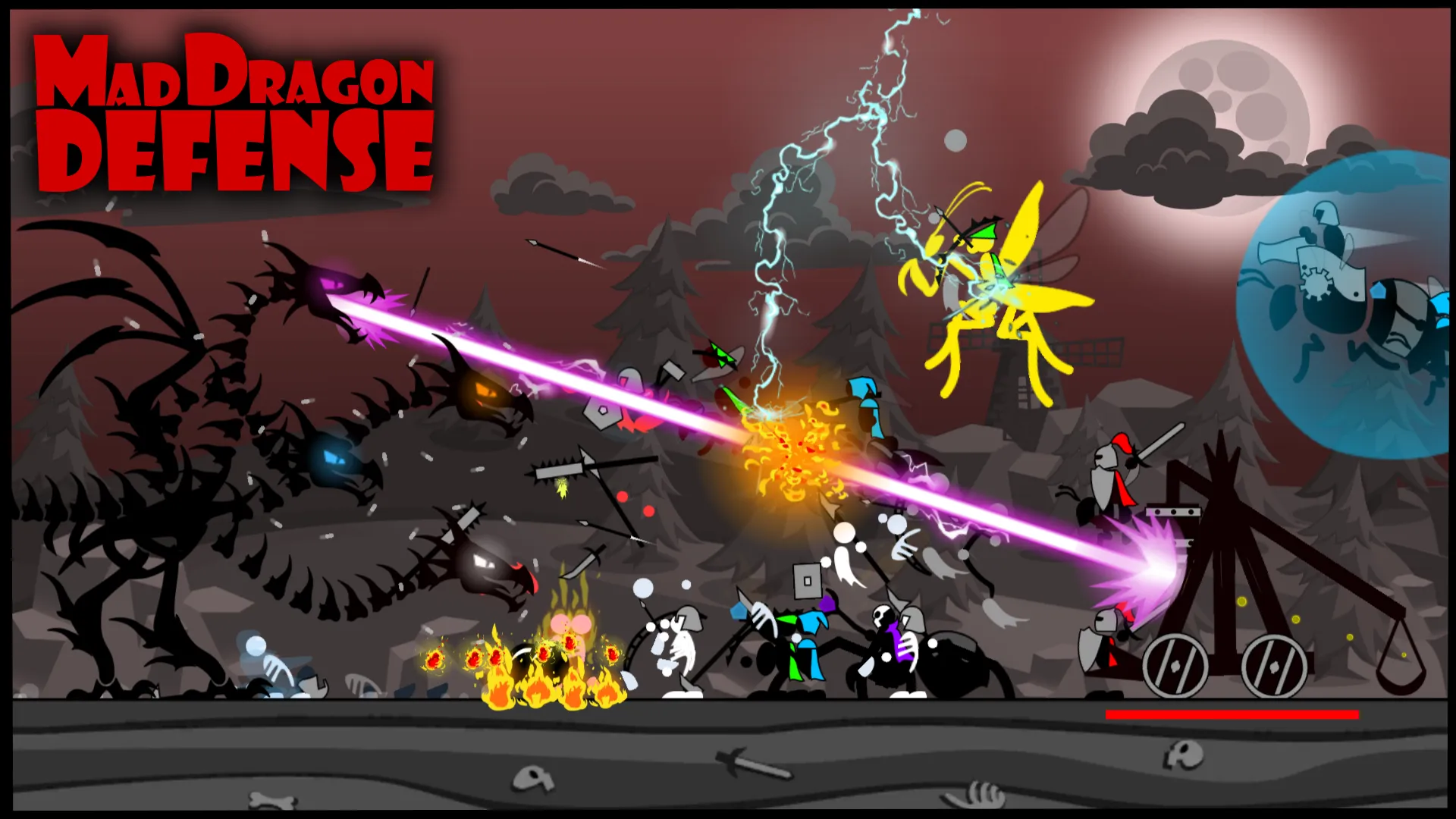 Mad Dragon Defense v1.7.7 APK Мод (Много денег) Screenshot 1