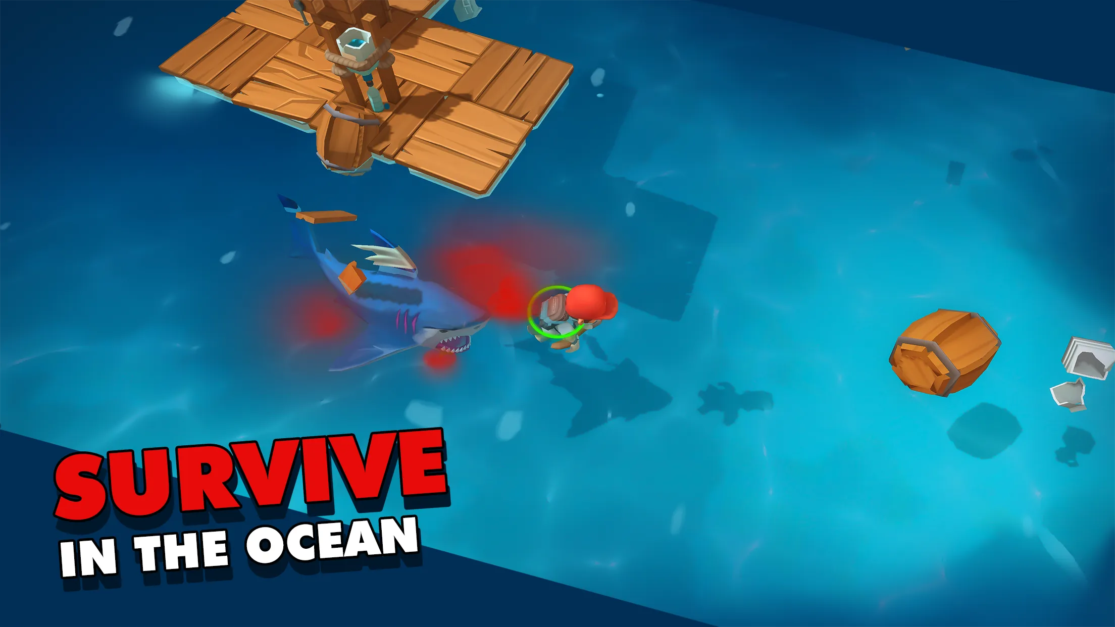 Epic Raft: Fighting Zombie Shark Survival [мод: много денег] Screenshot 1