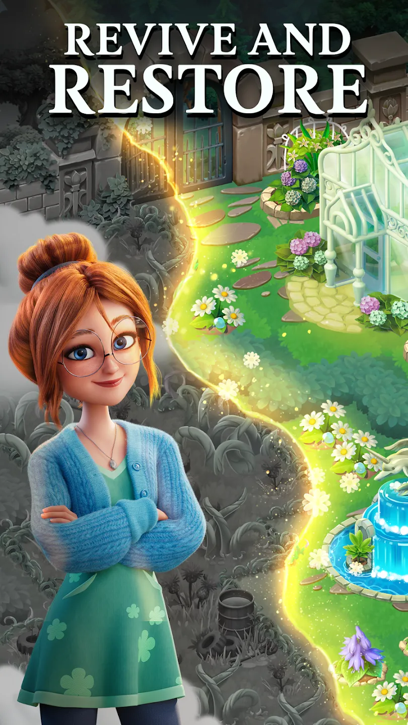 Merge Gardens v1.52.0 APK Мод (Меню, Много денег, Скорость игры) Screenshot 2