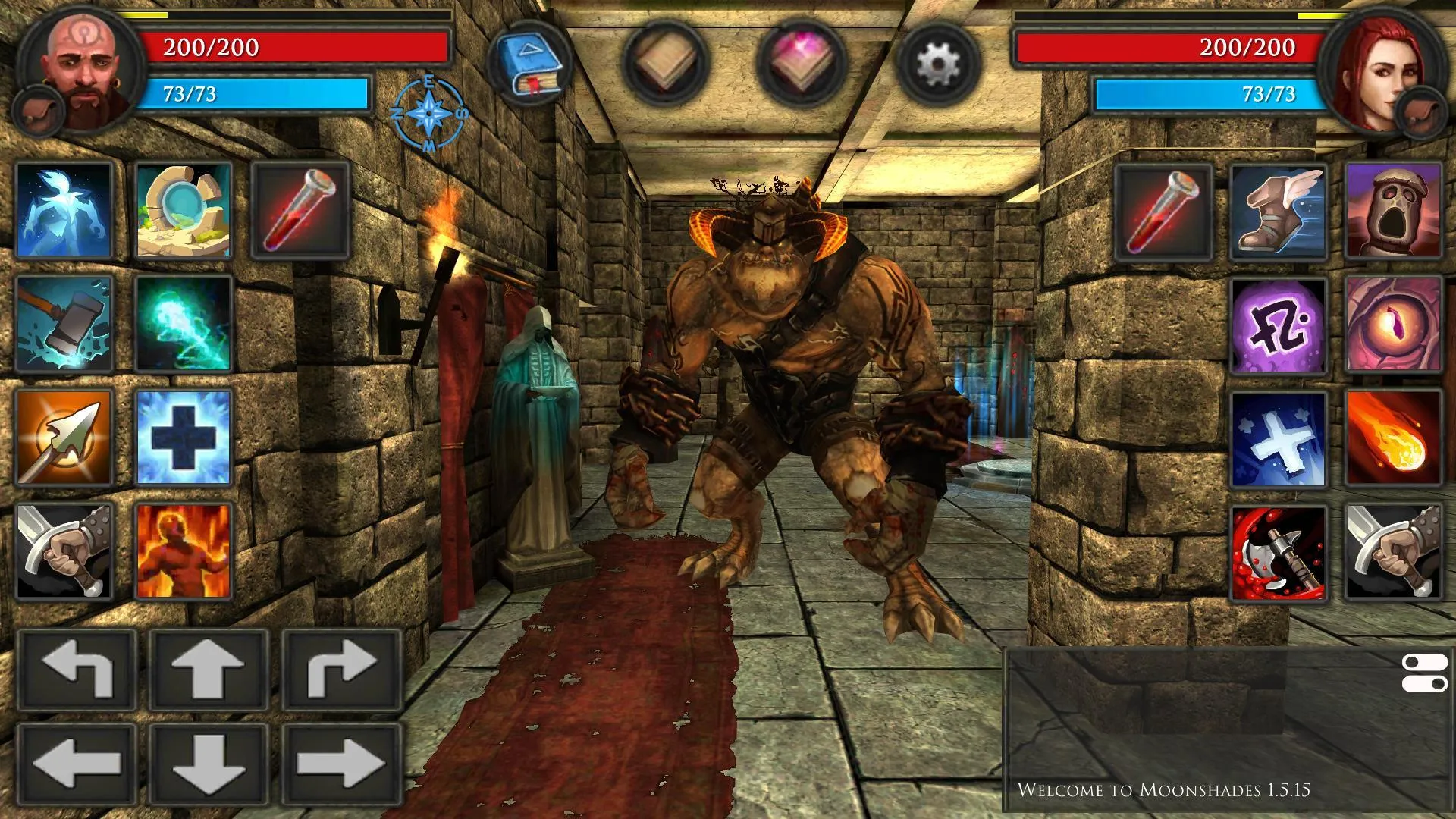 Moonshades: РПГ-Подземелье [мод: меню] Screenshot 1