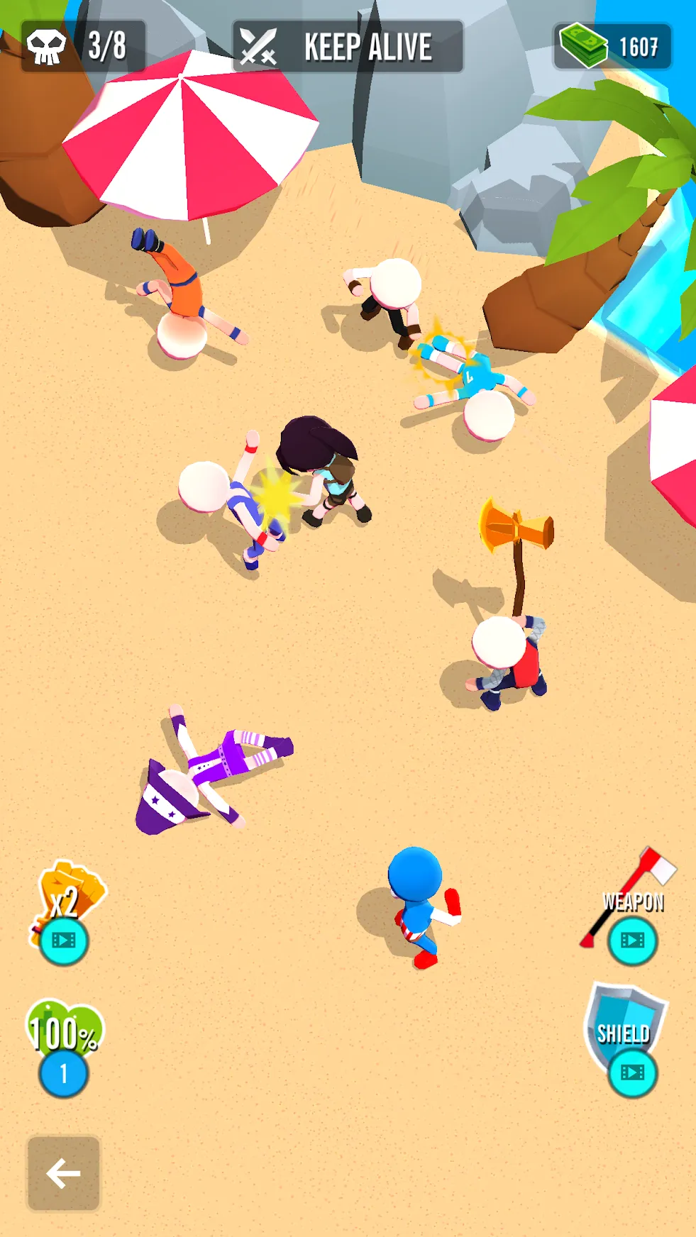 Stickman 3D – Уличный гангстер [мод: бесплатные покупки] Screenshot 4