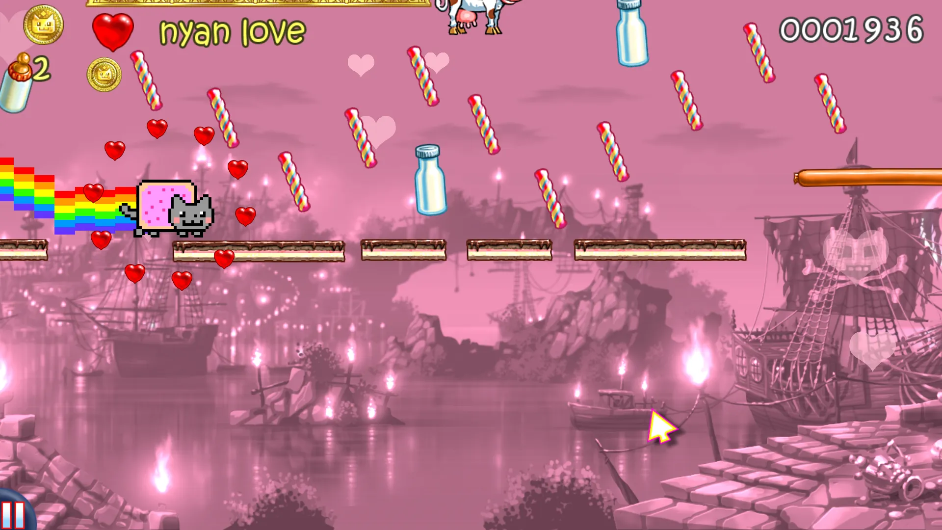 Nyan Cat: Lost In Space [мод: много денег] Screenshot 2