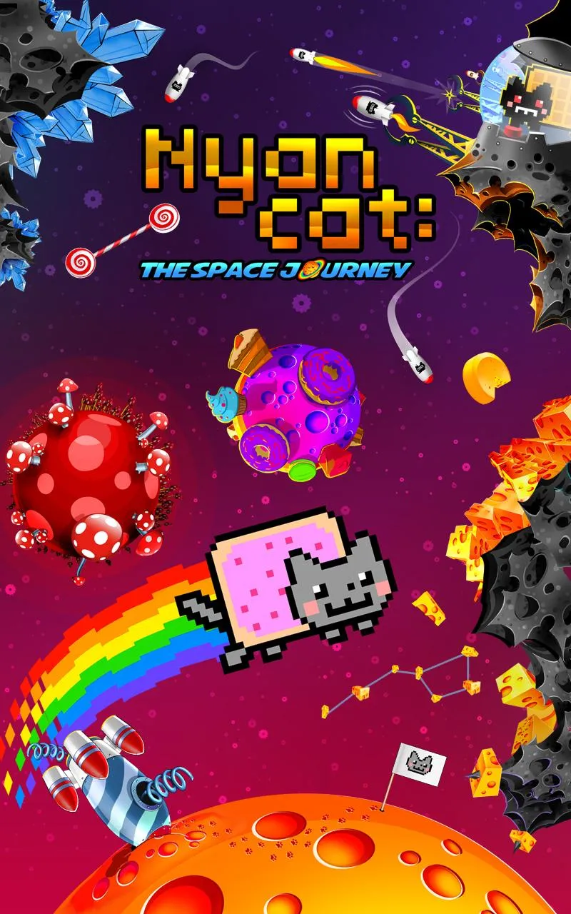 Nyan Cat: The Space Journey [мод: много денег] Screenshot 1