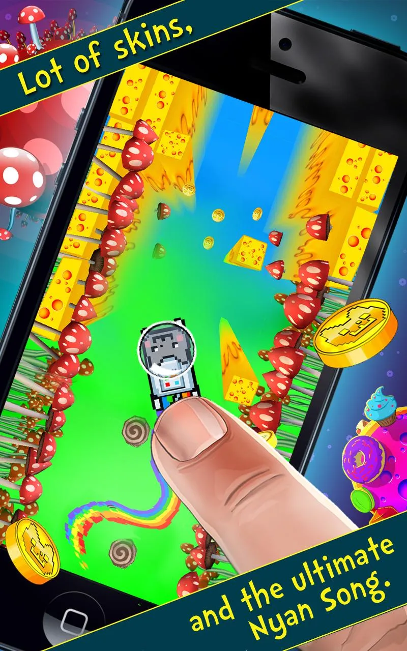 Nyan Cat: The Space Journey [мод: много денег] Screenshot 4