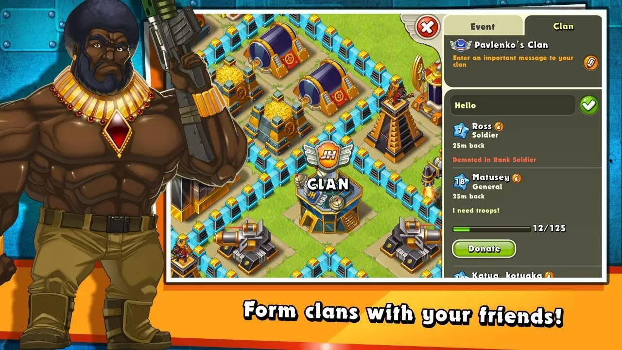 Jungle Heat: War of Clans v2.2.7 APK Мод (Режим бога) Screenshot 2